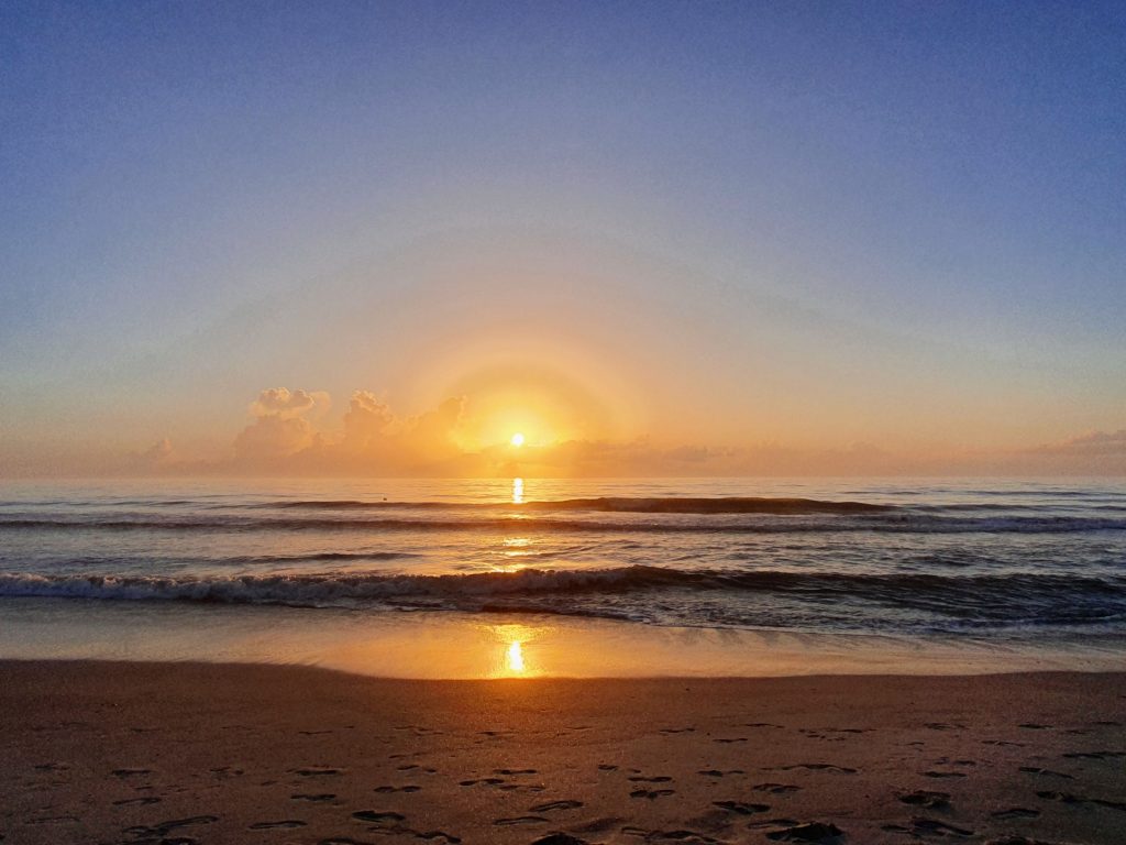 Sunrise over Indian Harbour Beach